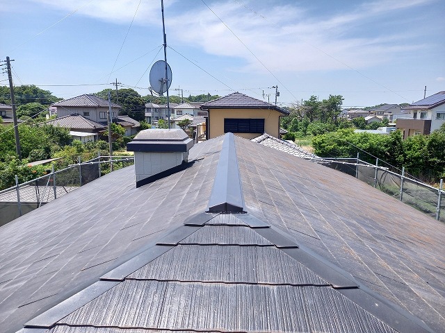 棟板金交換工事完了